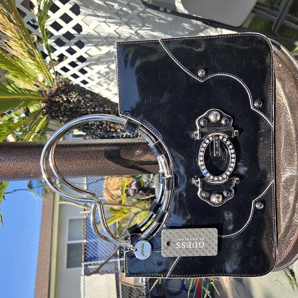 Guess Black and Silver Women's Bag